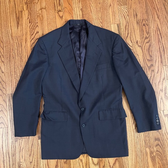 Hertling Blazer Sport Coat Two Button Wool Plaid Career Jacket Size?*check pics* - Picture 1 of 7